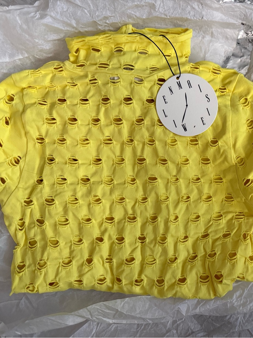 Maisie Wilen Women's Bright Yellow Intimate Top & Matching Leggings - O/S